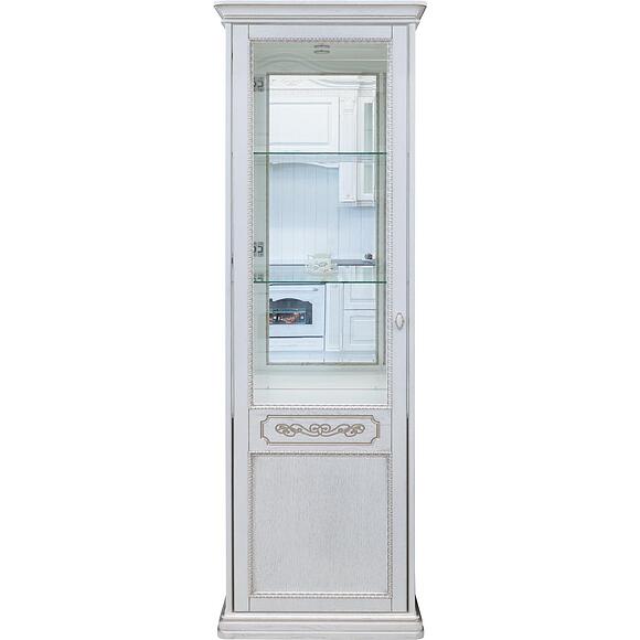 Шкаф-витрина «Бристоль» П3.588.0.01-01, Материал: массив дуба, Цвет: Молоко + розовый жемчуг (3-588-0-01-01_.jpg) Шкаф-витрина «Бристоль» П3.588.0.01-01, Материал: массив дуба, Цвет: Молоко + розовый жемчуг