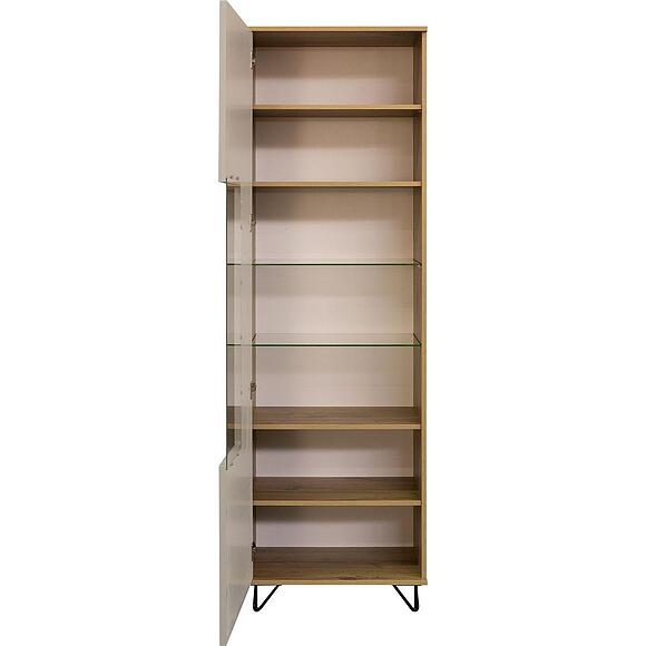 Шкаф «Рокси» П6.948.0.01, Материал: ЛДСП, Цвет: Пепел Софт+Дуб Нокс