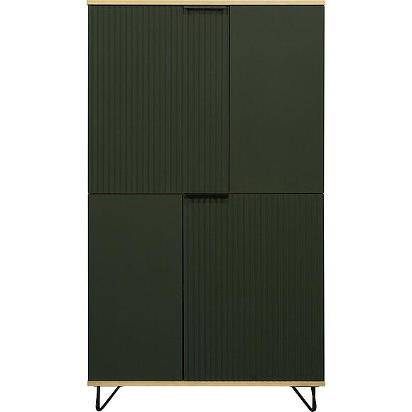 Шкаф «Рокси» П6.948.0.03, Материал: ЛДСП, Цвет: Грин Софт+Дуб Кантри золотой