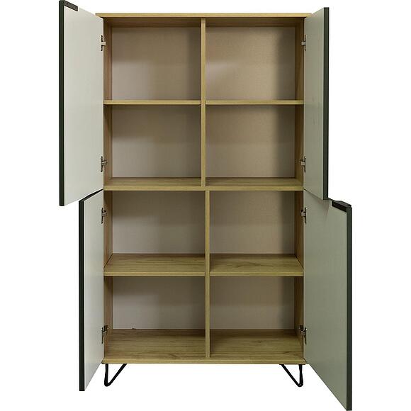 Шкаф «Рокси» П6.948.0.03, Материал: ЛДСП, Цвет: Грин Софт+Дуб Кантри золотой