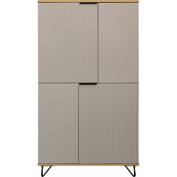 Шкаф «Рокси» П6.948.0.03, Материал: ЛДСП, Цвет: Пепел Софт+Дуб Нокс