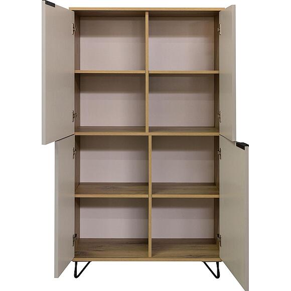 Шкаф «Рокси» П6.948.0.03, Материал: ЛДСП, Цвет: Пепел Софт+Дуб Нокс