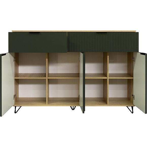 Тумба «Рокси» П6.948.0.04, Материал: ЛДСП, Цвет: Грин Софт+Дуб Кантри золотой