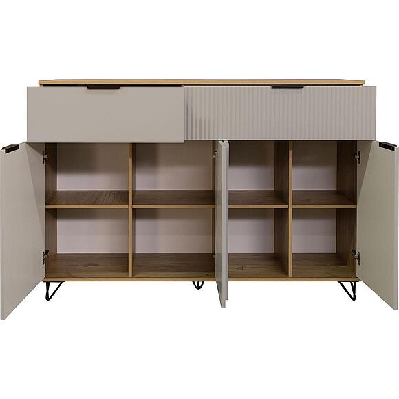 Тумба «Рокси» П6.948.0.04, Материал: ЛДСП, Цвет: Пепел Софт+Дуб Нокс