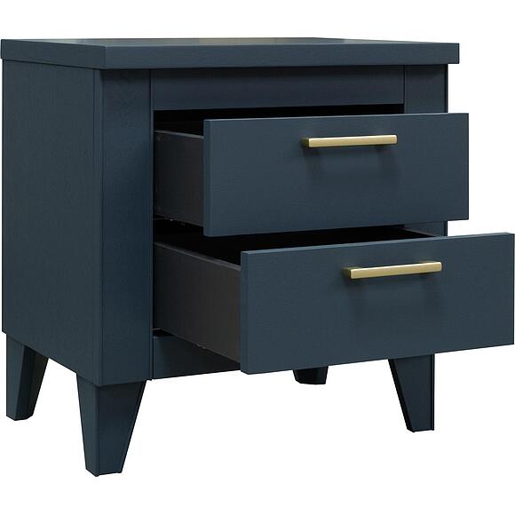 Тумба прикроватная «Амадей» П6.635.1.04, Материал: массив дуба, Цвет: Королевский синий