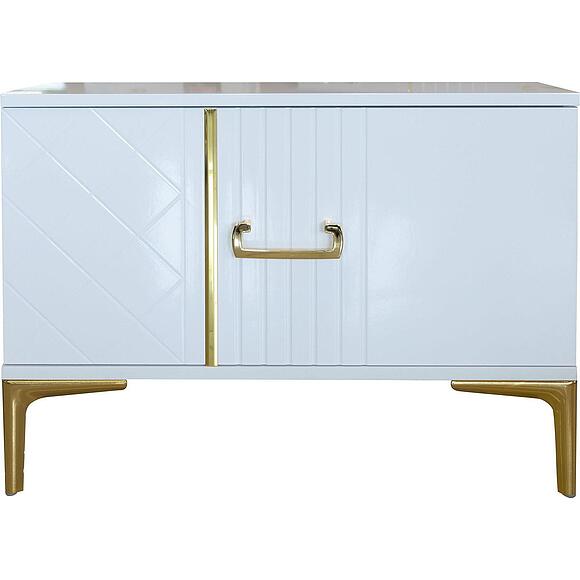 Тумба прикроватная «Стамбул» БМ2.773.1.30(-01), Материал: ЛДСП+МДФ, Цвет: Белый глянец