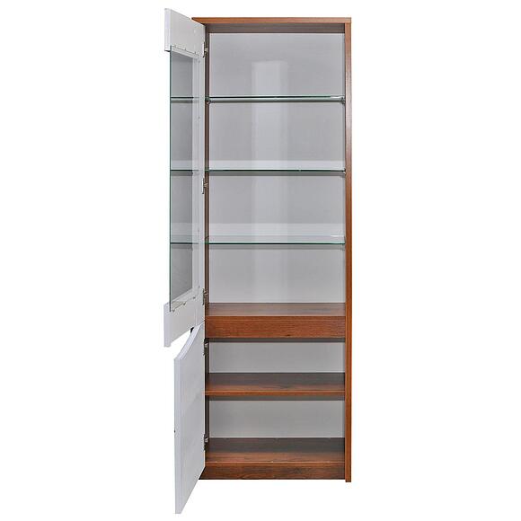 Шкаф «Монако» П6.528.0.01-01, Материал: МДФ+ПВХ, Цвет: Дуб Саттер+Белый глянец