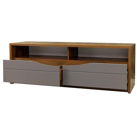 Тумба «Монако» П6.528.0.06, Материал: МДФ+ПВХ, Цвет: Дуб Саттер+Серый Мокко