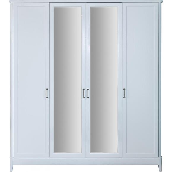 Шкаф для одежды 4д «Вилора» БМБМ2.775.1.27-01, Материал: ДСП+шпон, Цвет: Айвори