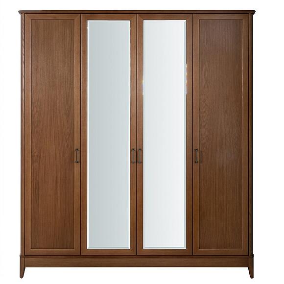 Шкаф для одежды 4д «Вилора» БМБМ2.775.1.27-01, Материал: ДСП+шпон, Цвет: Коньяк