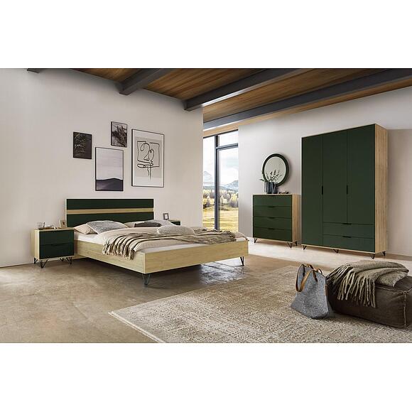 Шкаф для одежды 3д «Рокси» П6.948.1.01, Материал: ЛДСП+МДФ, Цвет: Грин Софт+Дуб Кантри золотой