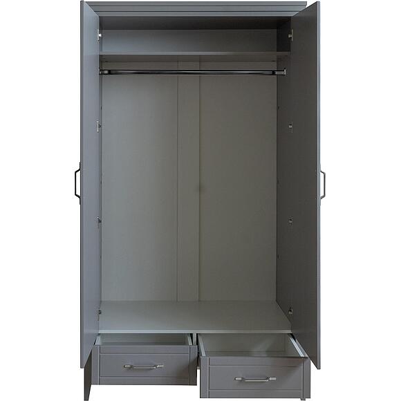 Шкаф для одежды 2д «Орли» П3.590.1.03, Материал: МДФ, Цвет: Платина