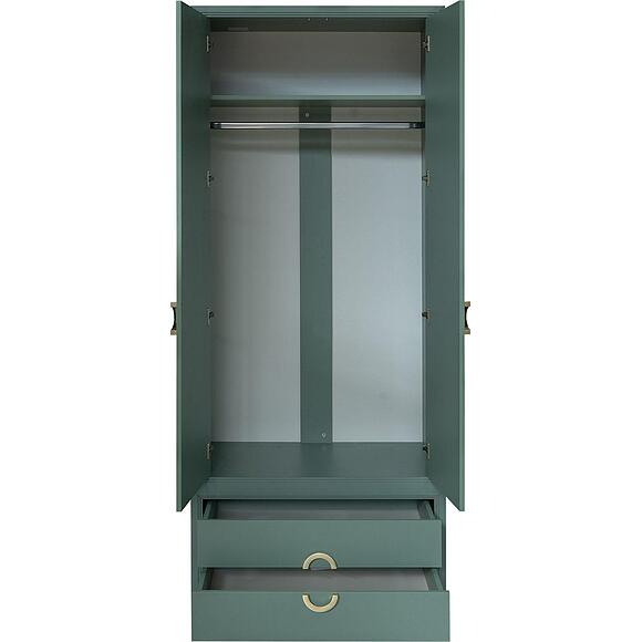 Шкаф для одежды 2д «Флора» П6.980.1.01, Материал: ЛДСП, Цвет: Зелёный самшит