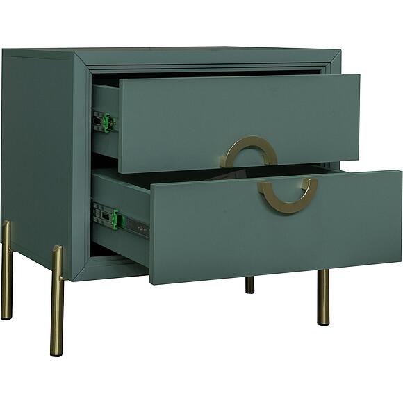 Тумба прикроватная«Флора» П6.980.1.04, Материал: ЛДСП, Цвет: Зелёный самшит