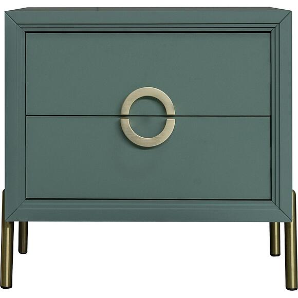 Тумба прикроватная«Флора» П6.980.1.04, Материал: ЛДСП, Цвет: Зелёный самшит