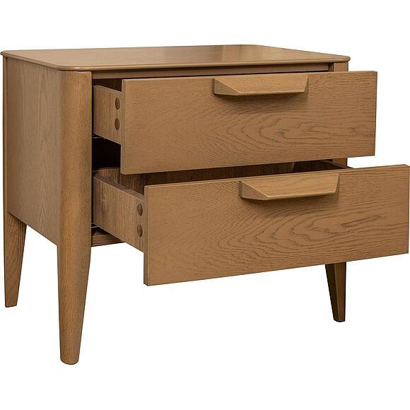 Тумба прикроватная «Версаль» БМ2.777.1.30, Материал: ДСП, облицованная шпоном дуба, Цвет: Капучино