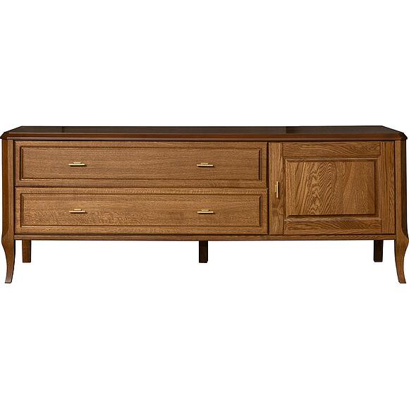 Тумба ТВ «Нокс» П4.988.0.10, Материал: массив дуба, Цвет: Дуб рустикаль