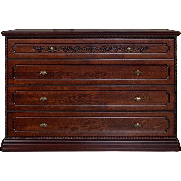 Тумба «Бристоль» П3.588.1.04 , Материал: массив дуба, Цвет: Спелая вишня (Komod_Bristol_P3-588-1-04_spelaya_vishnya_.jpg) Тумба «Бристоль» П3.588.1.04 , Материал: массив дуба, Цвет: Спелая вишня