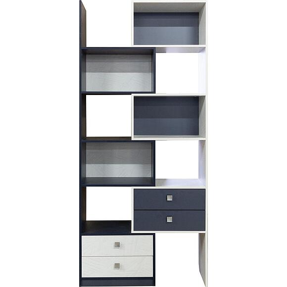 Стеллаж «Призма Нью» П3.0592.1.06, Материал: ЛДСП, Цвет: Ночное небо + Призма (6T3A5660.jpg) Стеллаж «Призма Нью» П3.0592.1.06, Материал: ЛДСП, Цвет: Ночное небо + Призма