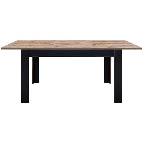 Стол обеденный «Блэквуд Лофт» П3.0556.4.12, Материал: ЛДСП, Цвет: Дуб Вотан + чёрный