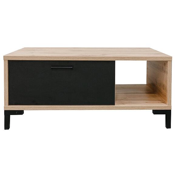 Стол журнальный «Блэквуд Лофт» П3.0556.0.02, Материал: ЛДСП, Цвет: Дуб Вотан + чёрный