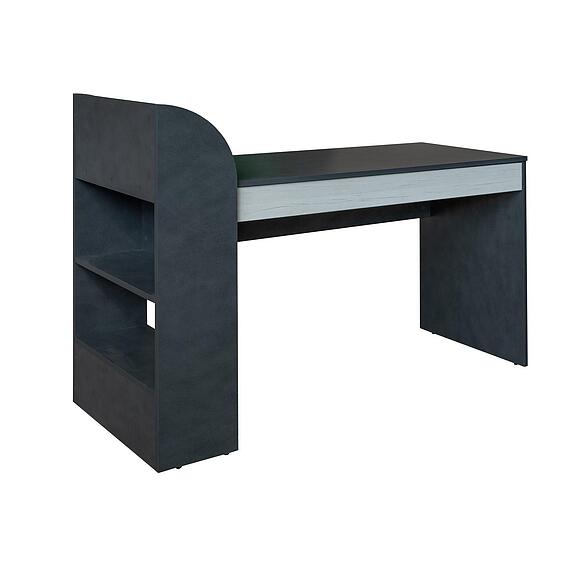 Стол письменный «Челси Бум» П3.0587.1.04, Материал: ЛДСП, Цвет: Емен Бордо жеңіл + Металл Бруклин