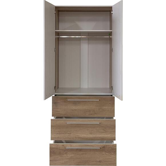 Шкаф для одежды 2д «Юнона Лайт» П3.0582.1.55, Материал: ЛДСП, Цвет: Дуб бордо лайт+Дуб каньон