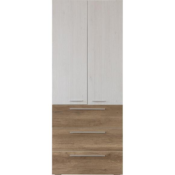 Шкаф для одежды 2д «Юнона Лайт» П3.0582.1.55, Материал: ЛДСП, Цвет: Дуб бордо лайт+Дуб каньон