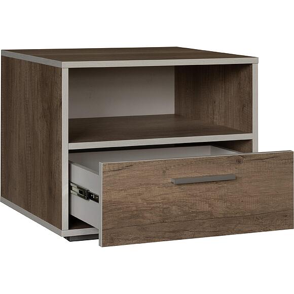 Тумба прикроватная  «Юнона Лайт» П3.0582.1.18, Материал: ЛДСП, Цвет: Дуб бордо лайт+Дуб каньон