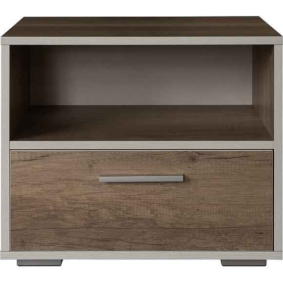 Тумба прикроватная  «Юнона Лайт» П3.0582.1.18, Материал: ЛДСП, Цвет: Дуб бордо лайт+Дуб каньон