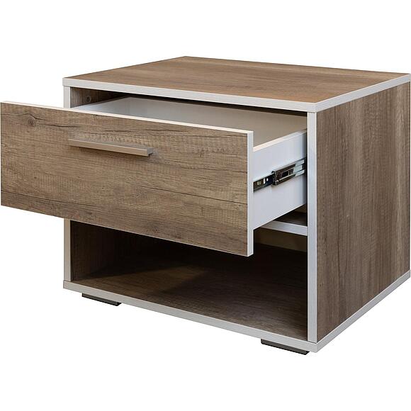 Тумба прикроватная «Юнона Лайт» П3.0582.1.60, Материал: ЛДСП, Цвет: Дуб бордо лайт+Дуб каньон