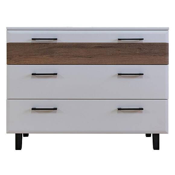 Комод «Ариста» П3.593.1.26, Материал: ЛДСП, Цвет: Беж Нубук + Дуб Артизан Трюфель