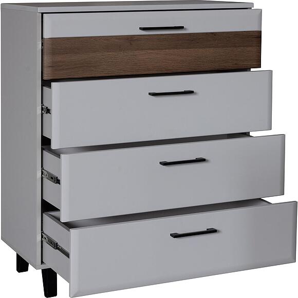 Комод «Ариста» П3.593.1.27, Материал: ЛДСП, Цвет: Беж Нубук + Дуб Артизан Трюфель