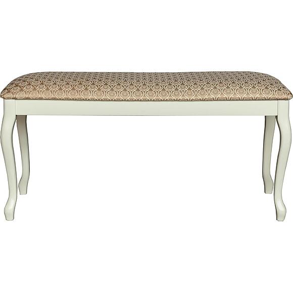 Скамья «Элис М» П5.0292.5.03, Материал: ткань, Цвет: Слоновая кость