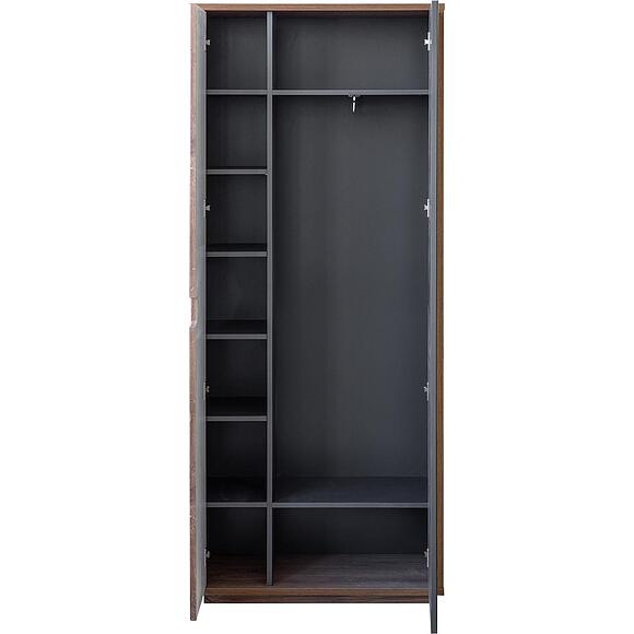 Шкаф «Хольтен Лофт» П3.0579.3.01, Материал: ЛДСП, Цвет: Дуб Ланцелот темный - Дуб Стирлинг +Графит