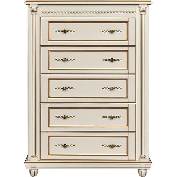 Комод «Валенсия Классик» П3.0589.1.14, Материал: массив березы, Цвет: Античная темпера с золочением