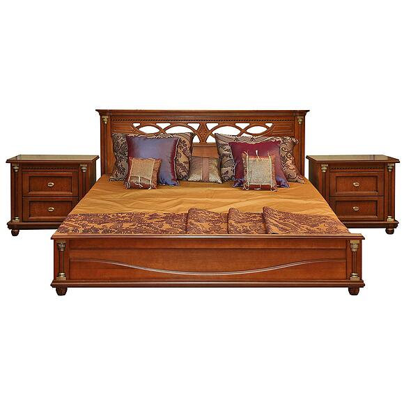 Кровать «Валенсия Классик», Материал: массив березы, Цвет: Каштан, Спальное место: 2000x1600 мм, Размер: 2131х1794х1031 (valensiya_P25420-51_1.jpg) Кровать «Валенсия Классик», Материал: массив березы, Цвет: Каштан, Спальное место: 2000x1600 мм, Размер: 2131х1794х1031