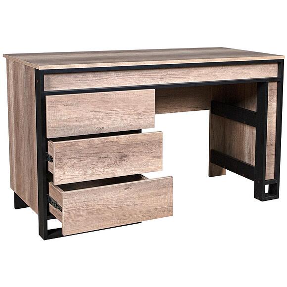 Стол письменный «Каньон Лофт» П3.0561.2.30, Материал: ЛДСП, Цвет: Дуб Каньон+чёрный