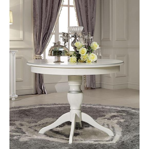 Стол «Валенсия Классик» П3.0589.4.11, Материал: МДФ+шпон, Цвет: Античная темпера с серебром