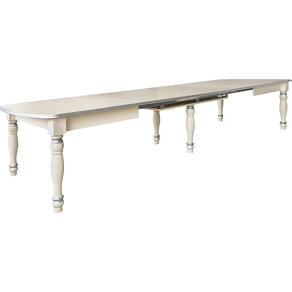 Стол «Валенсия Классик» П3.0589.4.38, Материал: массив березы, Цвет: Античная темпера с серебром