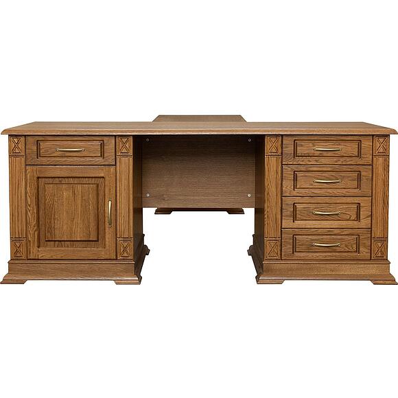 Стол письменный «Верди Классик» П3.0487.2.08, Материал: массив дуба, Цвет: Дуб рустикаль (Stol_Verdi_Luks_8_P432-13_dyb_rystikal_.jpg) Стол письменный «Верди Классик» П3.0487.2.08, Материал: массив дуба, Цвет: Дуб рустикаль