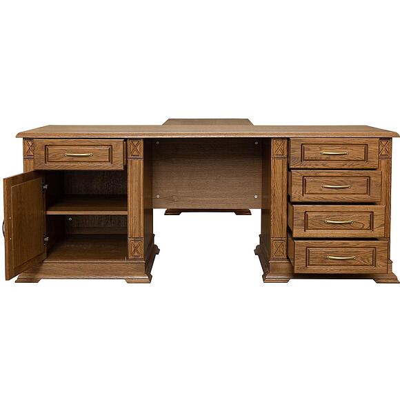 Стол письменный «Верди Классик» П3.0487.2.08, Материал: массив дуба, Цвет: Дуб рустикаль (Stol_Verdi_Luks_8_P432-13_dyb_rystikal__.jpg) Стол письменный «Верди Классик» П3.0487.2.08, Материал: массив дуба, Цвет: Дуб рустикаль