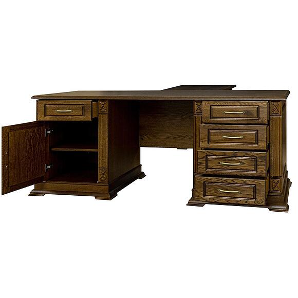 Стол письменный «Верди Классик» П3.0487.2.08, Материал: массив дуба, Цвет: Черешня (Stol_Verdi_luks-8_P432-13_chereshnya-.jpg) Стол письменный «Верди Классик» П3.0487.2.08, Материал: массив дуба, Цвет: Черешня