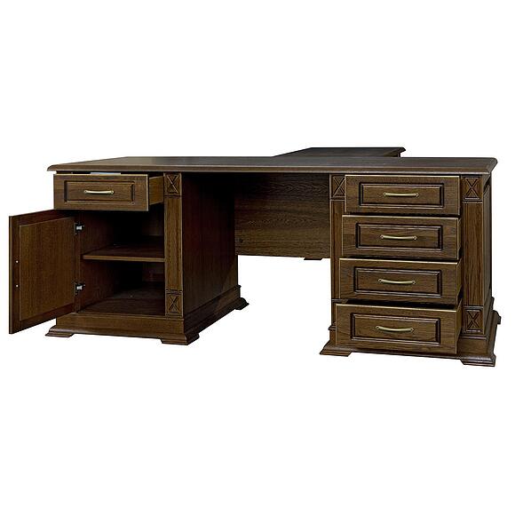 Стол письменный «Верди Классик» П3.0487.2.08, Материал: массив дуба, Цвет: Черешня с золочением (Stol_Verdi_luks-8_P432-13_chereshnya-s-zolocheniem-.jpg) Стол письменный «Верди Классик» П3.0487.2.08, Материал: массив дуба, Цвет: Черешня с золочением