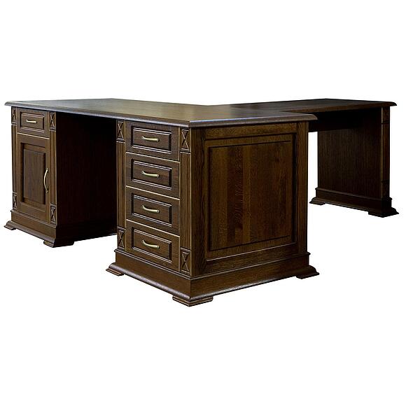 Стол письменный «Верди Классик» П3.0487.2.08, Материал: массив дуба, Цвет: Черешня с золочением (Stol_Verdi_luks-8_P432-13_chereshnya-s-zolocheniem_.jpg) Стол письменный «Верди Классик» П3.0487.2.08, Материал: массив дуба, Цвет: Черешня с золочением