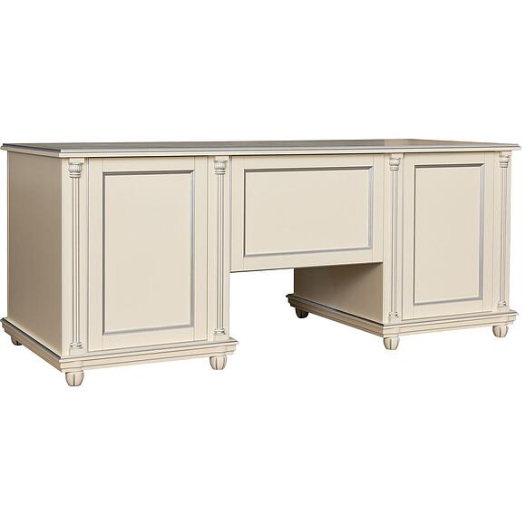 Стол письменный «Валенсия Классик» П3.0589.2.02, Материал: массив березы, Цвет: Античная темпера с серебром