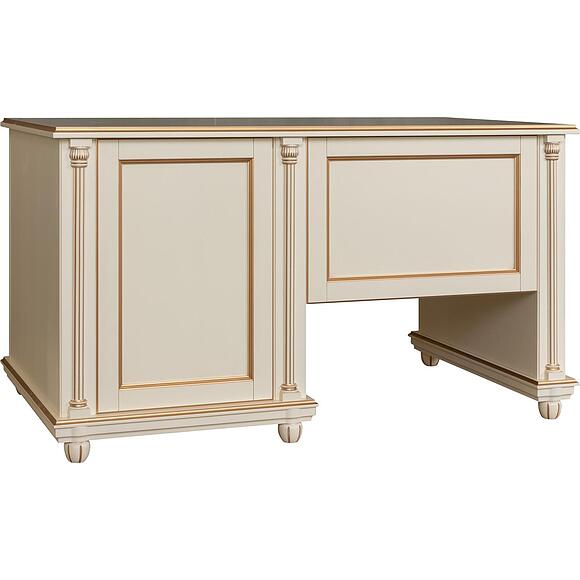 Стол письменный «Валенсия Классик» П3.0589.2.04, Материал: массив березы, Цвет: Античная темпера с золочением