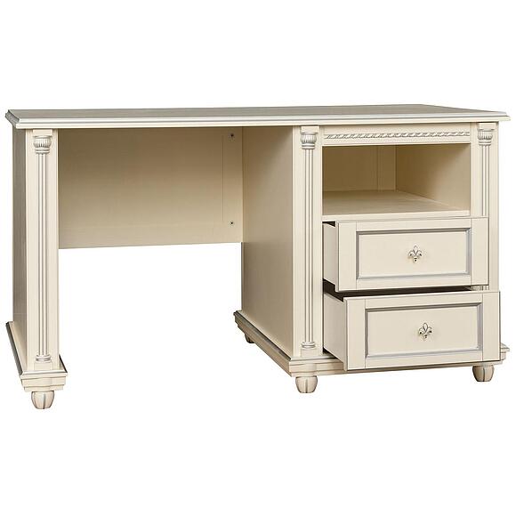 Стол письменный «Валенсия Классик» П3.0589.2.04, Материал: массив березы, Цвет: Античная темпера с серебром