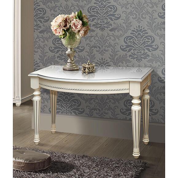 Стол туалетный «Валенсия Классик» П3.0589.1.16, Материал: МДФ+шпон, Цвет: Античная темпера с серебром