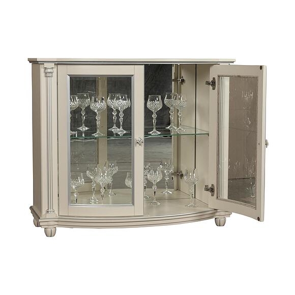 Тумба 2д «Валенсия Классик» П3.0589.0.08, Материал: массив березы, Цвет: Античная темпера с серебром